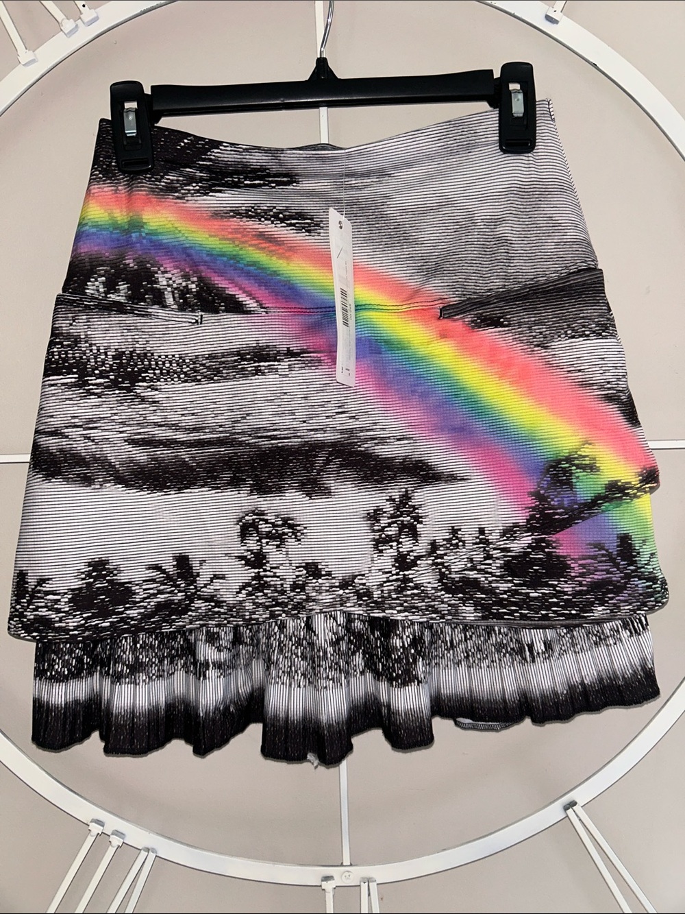 NWT Lucky in Love Black Skort with Rainbow Accent - Picture 2 of 6